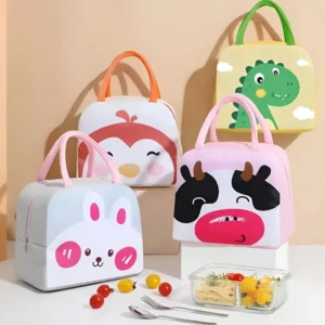 Imagen de loncheras kawaii en modelo de animalitos